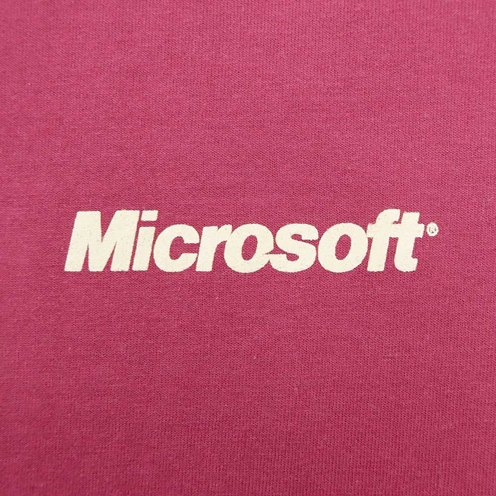 90-00's Microsoft ロゴプリント ポケットTシャツmtp01050701502555