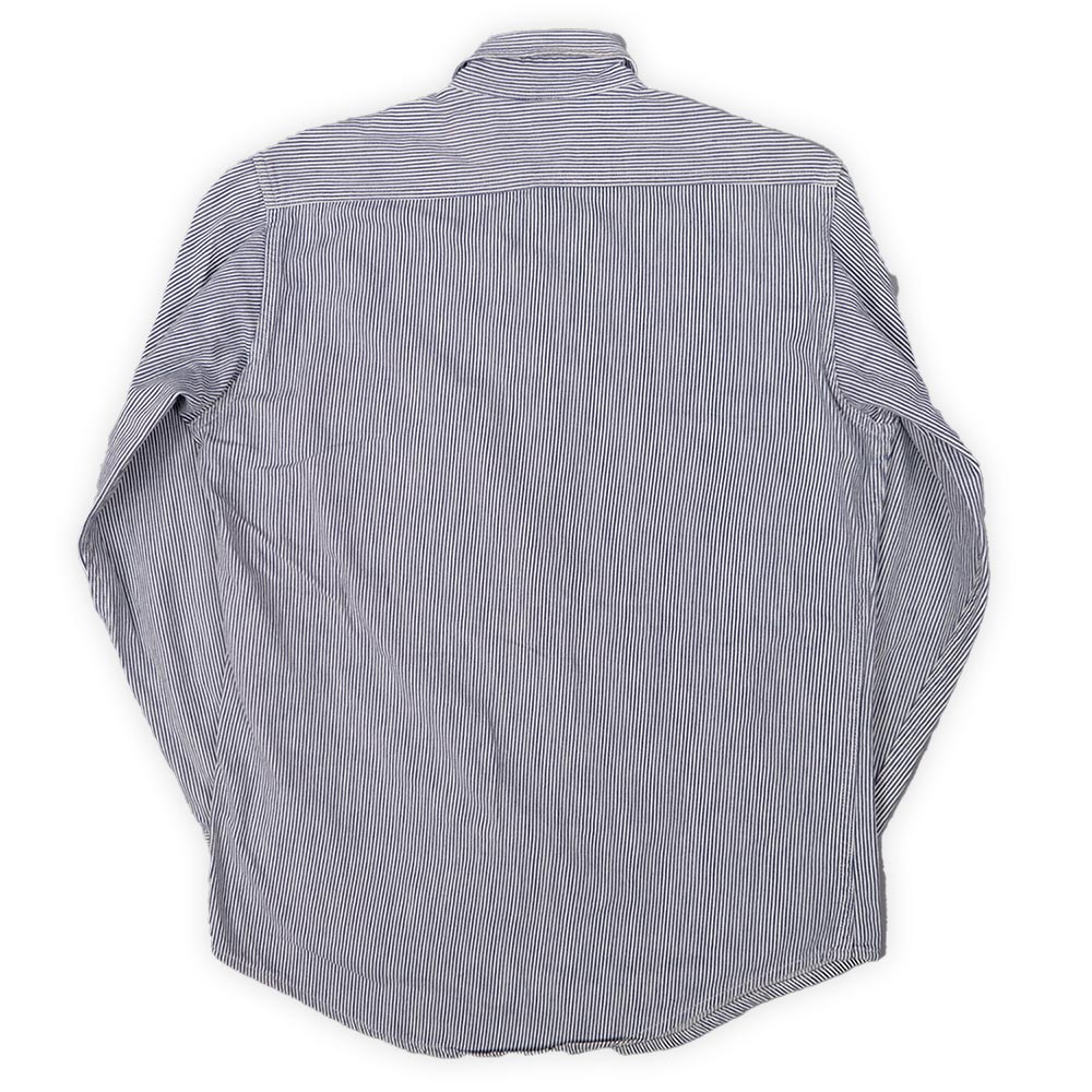 90's Prentiss ヒッコリーストライプ柄 ワークシャツ “MADE IN USA