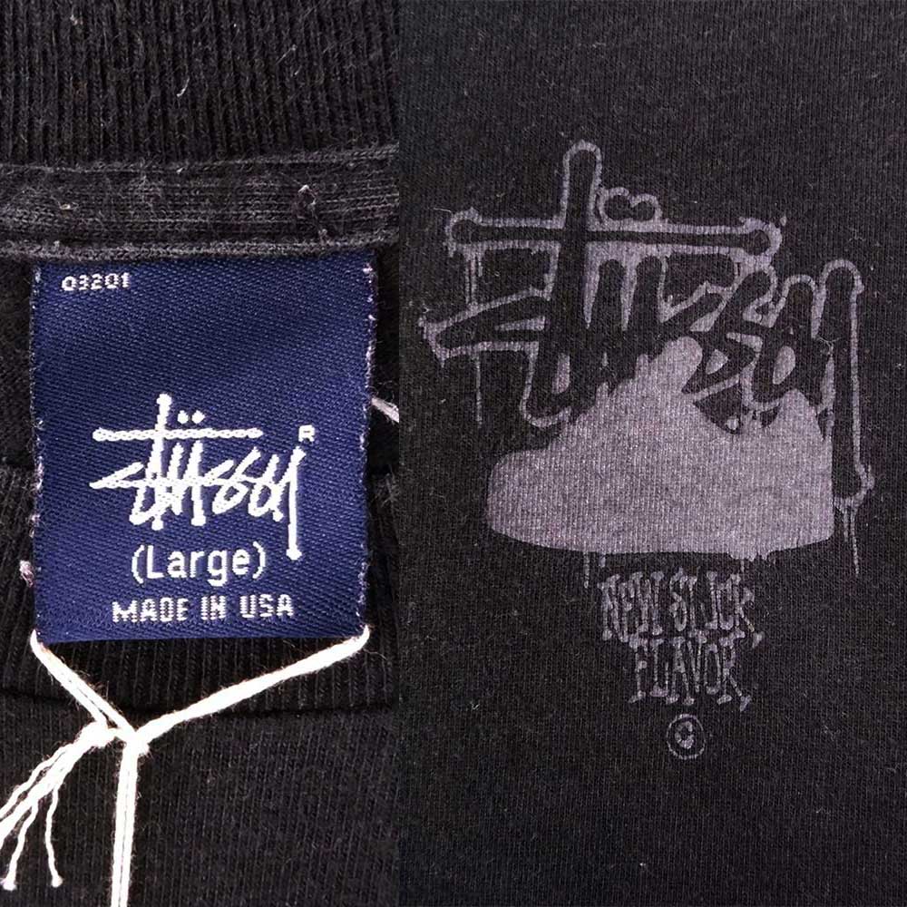 00s Stüssy 'Stucci' Bootleg Monogram Spellout Logo T-Shirt