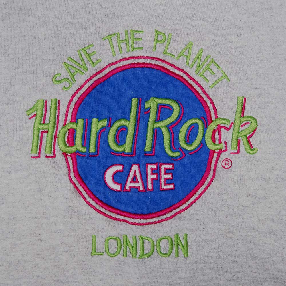 90’s Hard Rock CAFE LONDON 刺繍ロゴスウェット