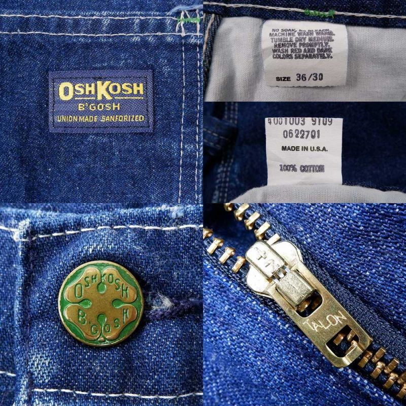 1960-70s OSHKOSH 生成りペインターパンツ Size 40-