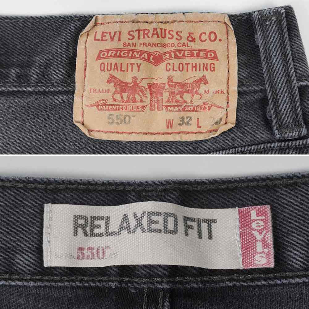 00's Levi's 550 ブラックデニムパンツ “実寸W31 L27