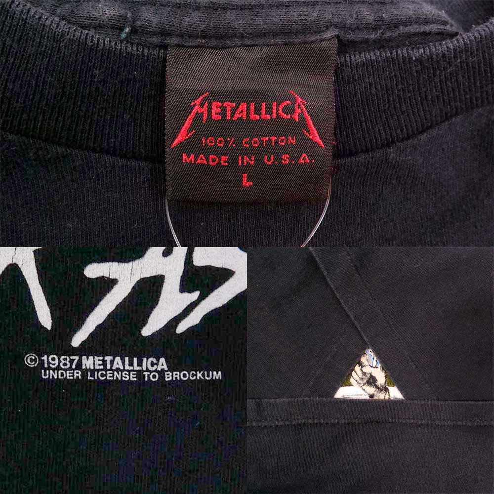 ビンテージ 80s メタリカ METALLICA バンドTシャツ オリジナル - トップス