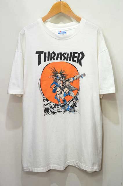 80-90's THRASHER プリントTシャツ “MADE IN USA / PUSHEAD”mtp01971118902286